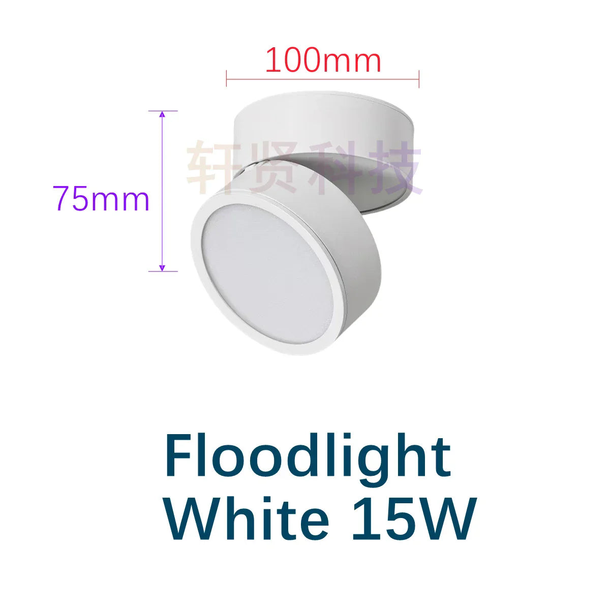 Modern Foldable Rotating LED Ceiling Light - Ultrathin, Dimmable Spotlight with Multiple Wattage Options