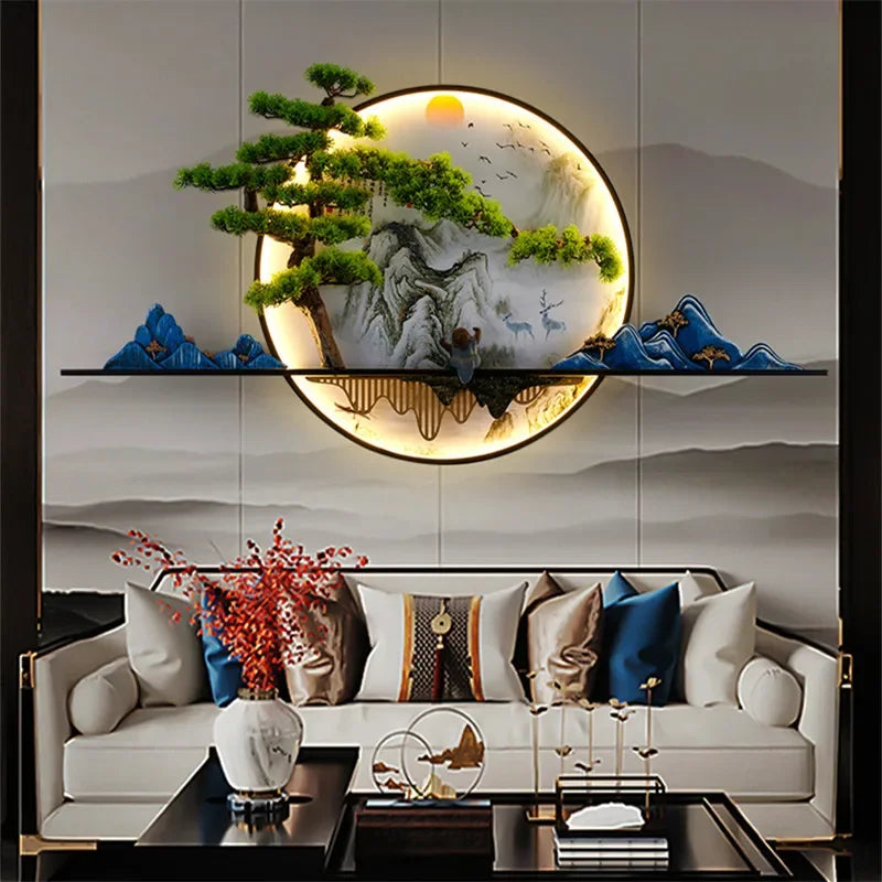 Dlight Decor Chinese Landscape LED Wall Glow