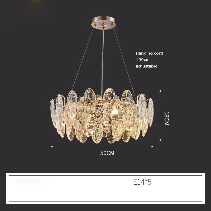 Luxurious Crystal Chandelier for Living Rooms and Master Bedrooms - Nordic Postmodern Minimalist Elegance