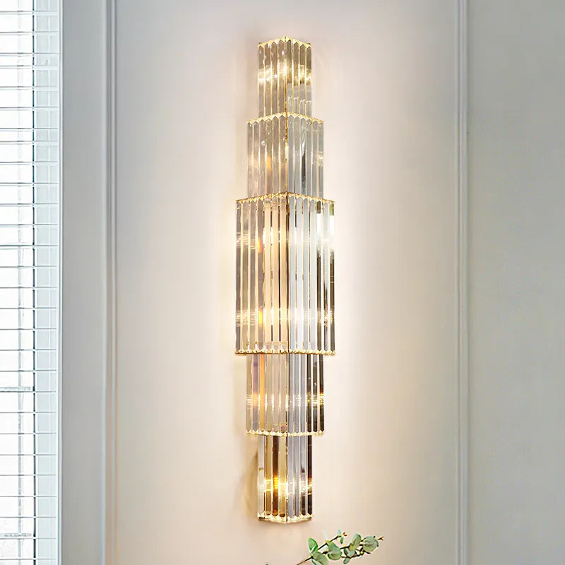 Victoria - Large Crystal Wall Light For Living Room Hall Bedroom Loft Indoor Home Hotel Villa Modern Gold Luxury Decor LED Sconce Fixtures