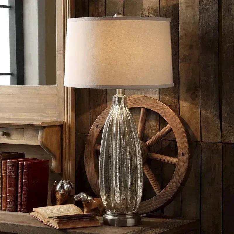Minimalist Modern Retro American Desk Lamp - Luxury Bedside Light for Bedroom and Living Room