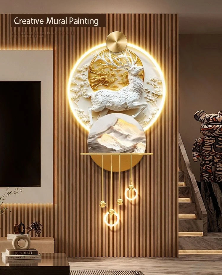 Dlight Decor Elk Mural LED Wall Light Pendant