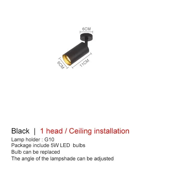 Adjustable LED Ceiling Lights - Stylish Lighting Fixture for Dining Room, Kitchen, Restaurant, and Bedroom