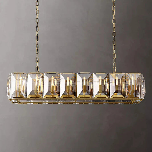 Timeless Classic American LED Crystal Chandelier - Available in Gold, Silver, and Black Finishes, Perfect for Dining Rooms