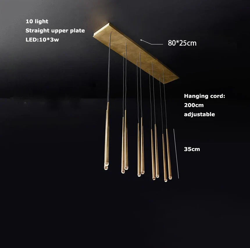 Trendy American Classic Crystal Chrome Chandelier - LED Hanging Lamp