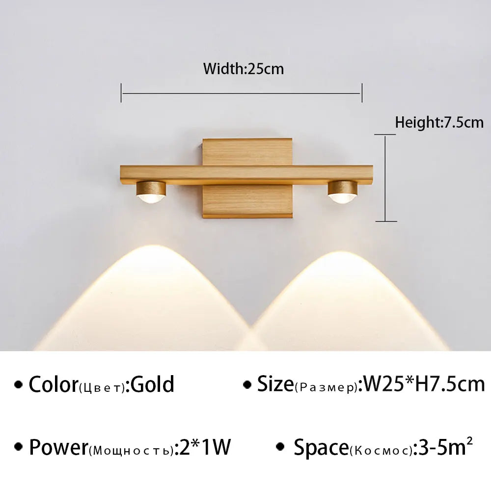 Modern LED Wall Light for Bathroom Mirror - Stylish Wall Sconce for Living Room, Bedroom, and Study