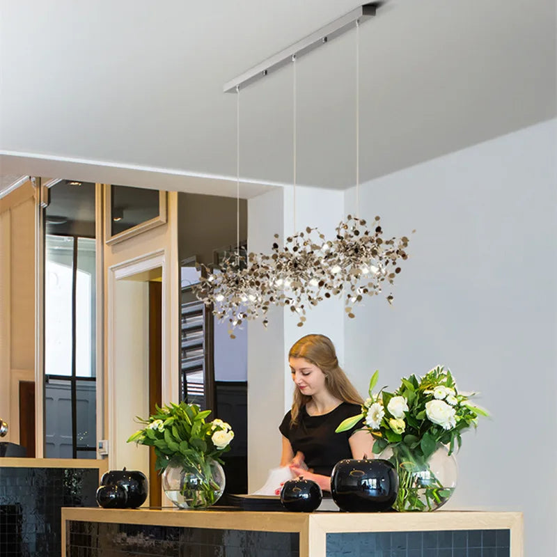 Nordic Simplicity LED Chandelier - Elegant Lighting for Living and Dining Areas
