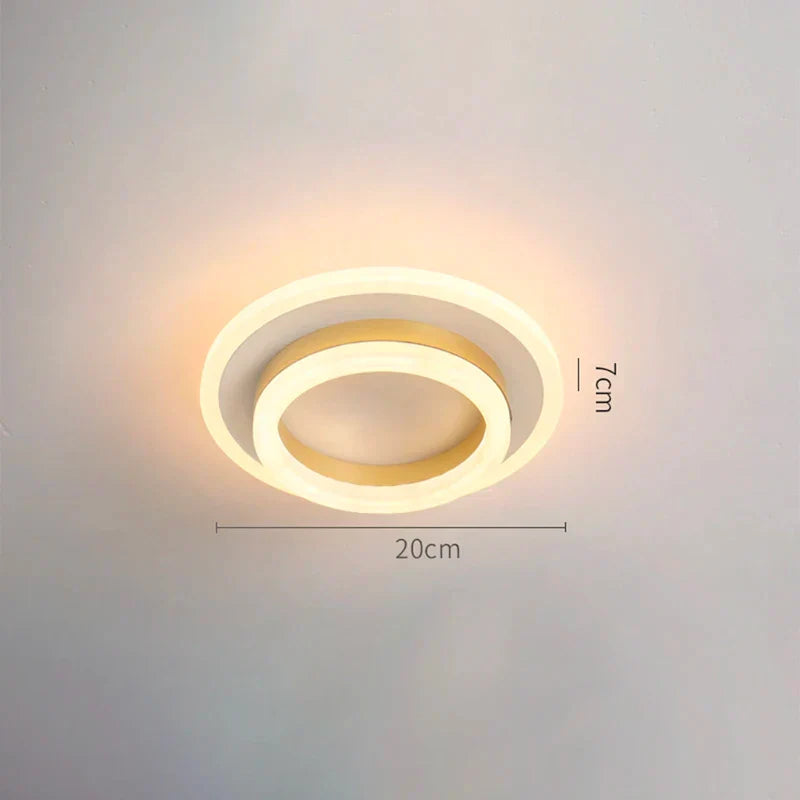 Nordic LED Ceiling Lamp - Indoor Lighting Fixture for Bedroom, Dining, Living Room Decoration, Balcony, Cloakroom, Aisle, and Corridor - Ceiling Light