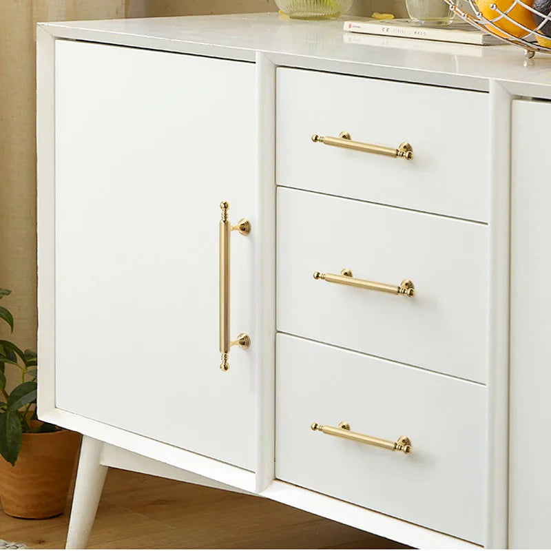 Polished Gold Brass Furniture Handles – Chrome Cabinet Pulls and French Wardrobe Drawer Knobs