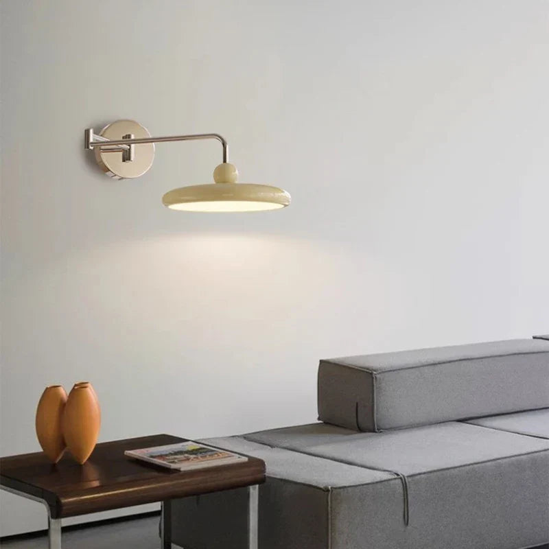 LED Folding Rocker Arm Wall Lamp - Versatile Bedside and Reading Light for Modern Living Spaces