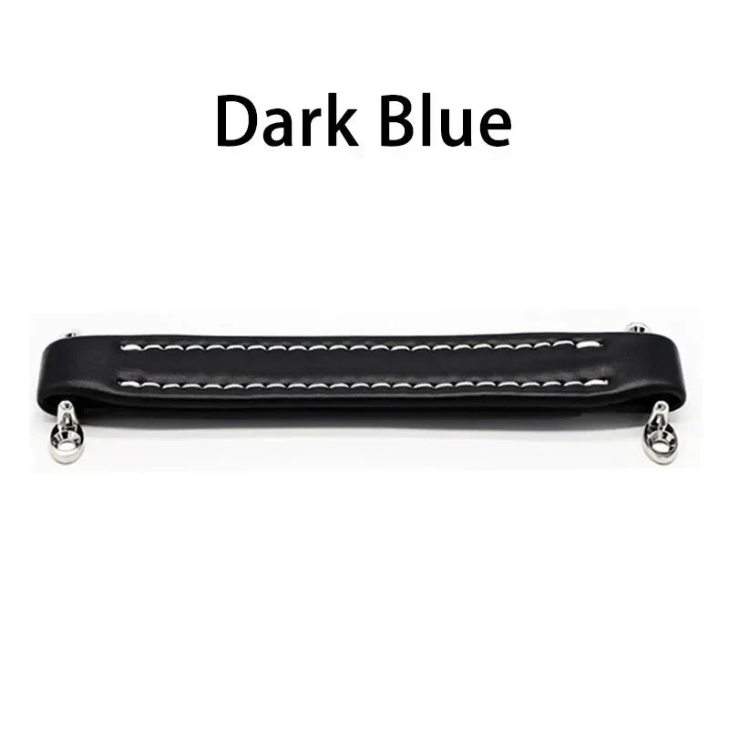Vintage Leather Furniture Handle – Soft Suitcase-Style Drawer Pulls for Cabinets and Chests