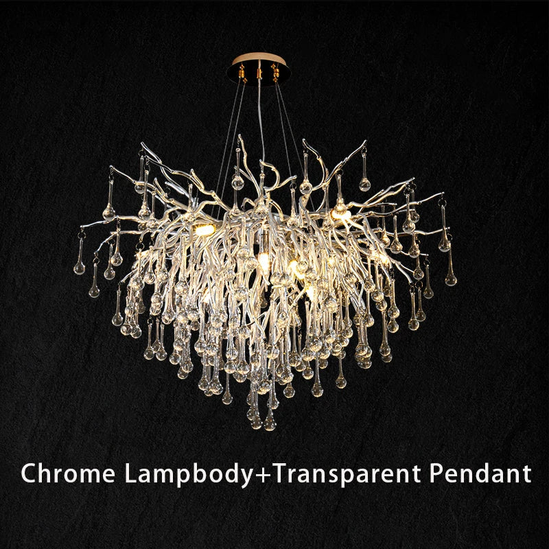 Creative Tree Branch Chandelier - Illuminate Your Bedroom or Girl's Room with Whimsical Charm
