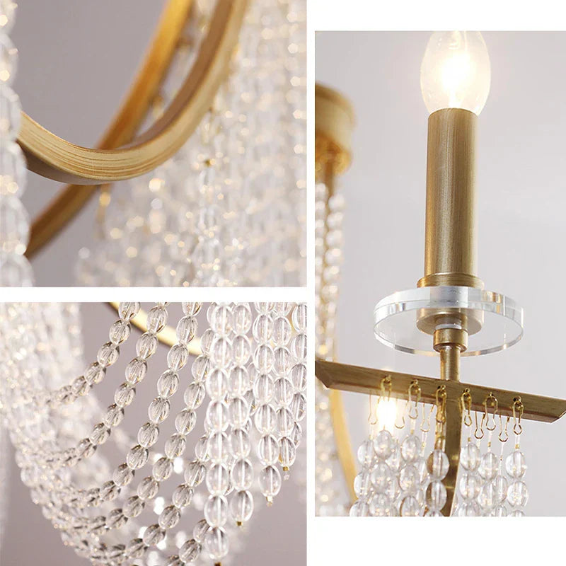 Candle Ceiling Chandeliers - LED Lustres for Classical Home Decoration Pendant Lighting in Living and Dining Rooms