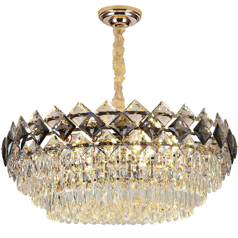 Modern Light Luxury Crystal Chandelier - A Stunning Main Lamp for Living Rooms, Dining Rooms, and Bedrooms