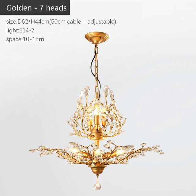 Modern Crystal Chandelier - Perfect for Living Rooms, Dining Areas, and Bedrooms