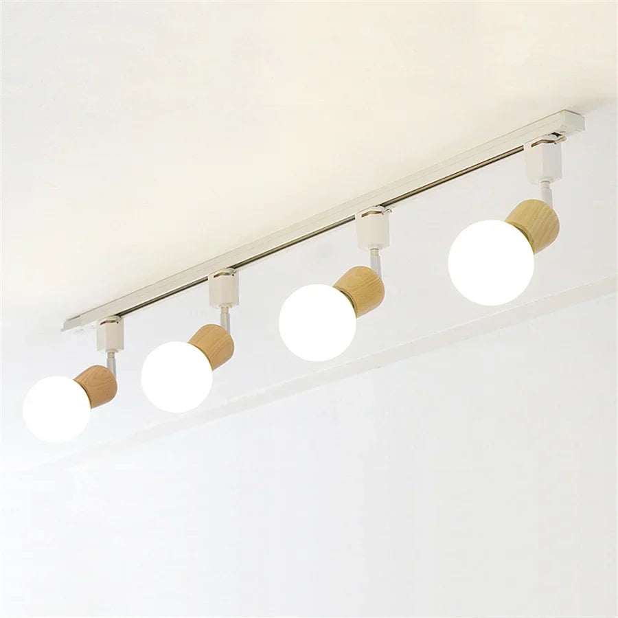Nordic Rail Track Ceiling Spotlight for Cafes, Stores, and Restaurants