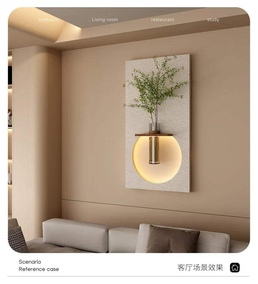 Dlight Decor Sandstone Vase Wall Lamp for Hallways