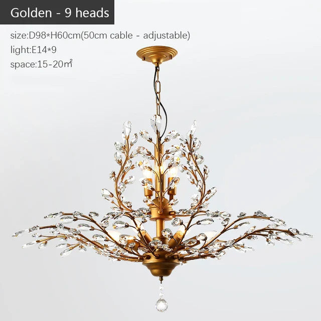Modern Crystal Chandelier - Perfect for Living Rooms, Dining Areas, and Bedrooms