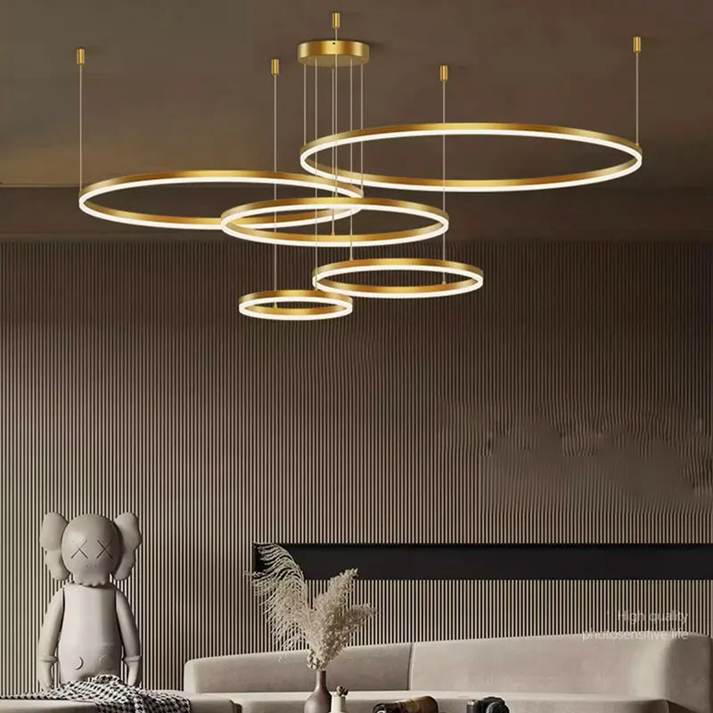 Nordic Modern LED Living Room Chandelier - Stylish Lighting for Living Rooms, Bedrooms, and Home Decor