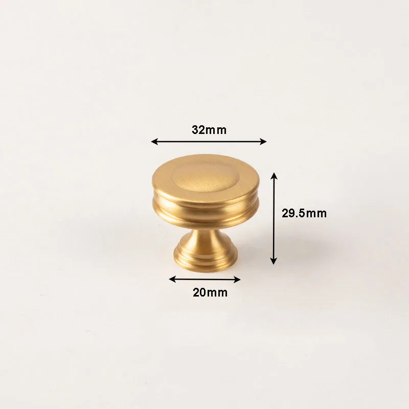 Brass Kitchen Cabinet Handles – Gold Textured Drawer Knobs and Door Bar Handles