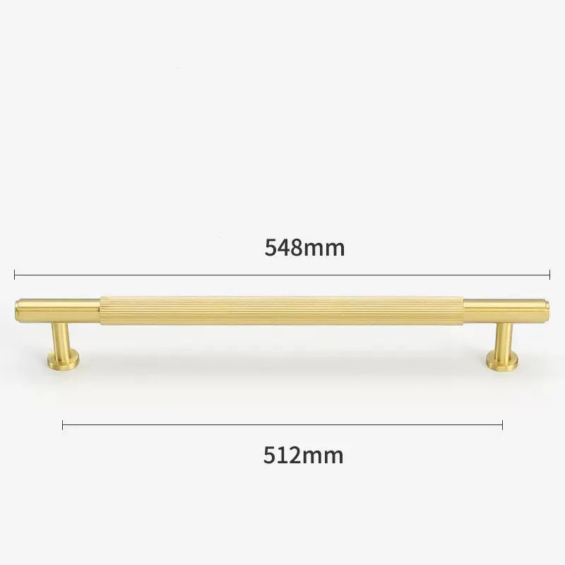 Gold Brass Cabinet Handles – Liner Knobs and Kitchen Drawer Bar Pulls for Furniture