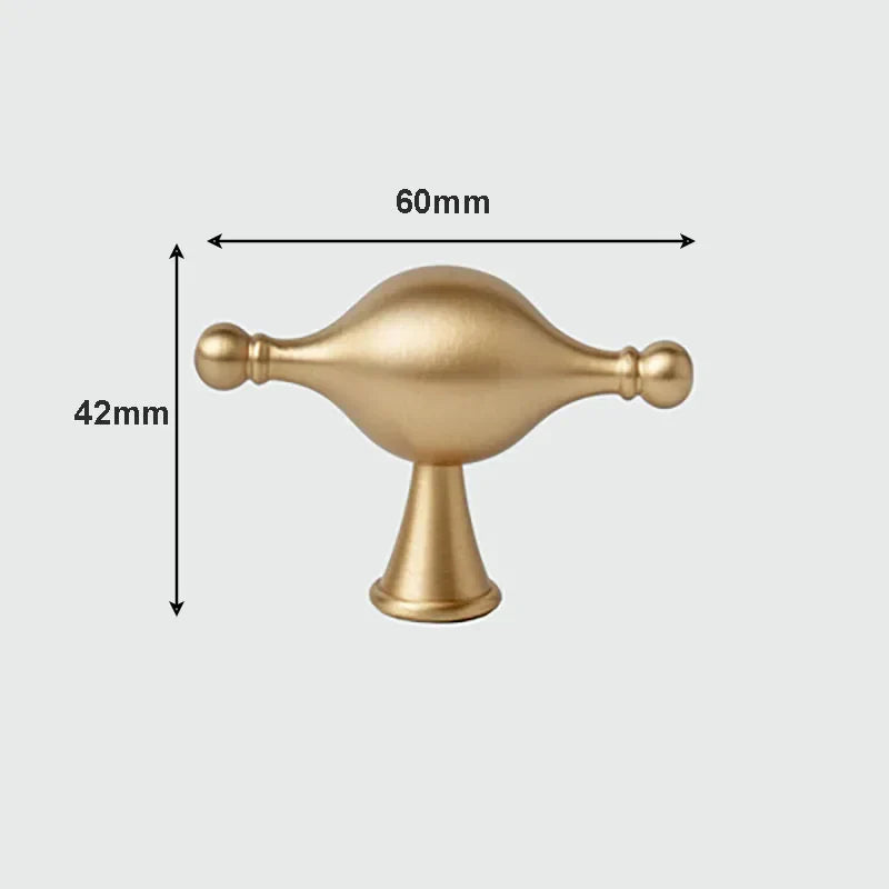 Modern Brass Cabinet Handles – Brushed Gold Bar Knobs for Furniture (60mm-368mm)