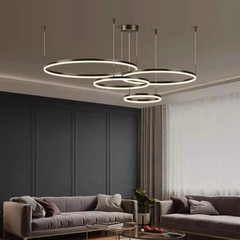 Nordic Modern LED Living Room Chandelier - Stylish Lighting for Living Rooms, Bedrooms, and Home Decor