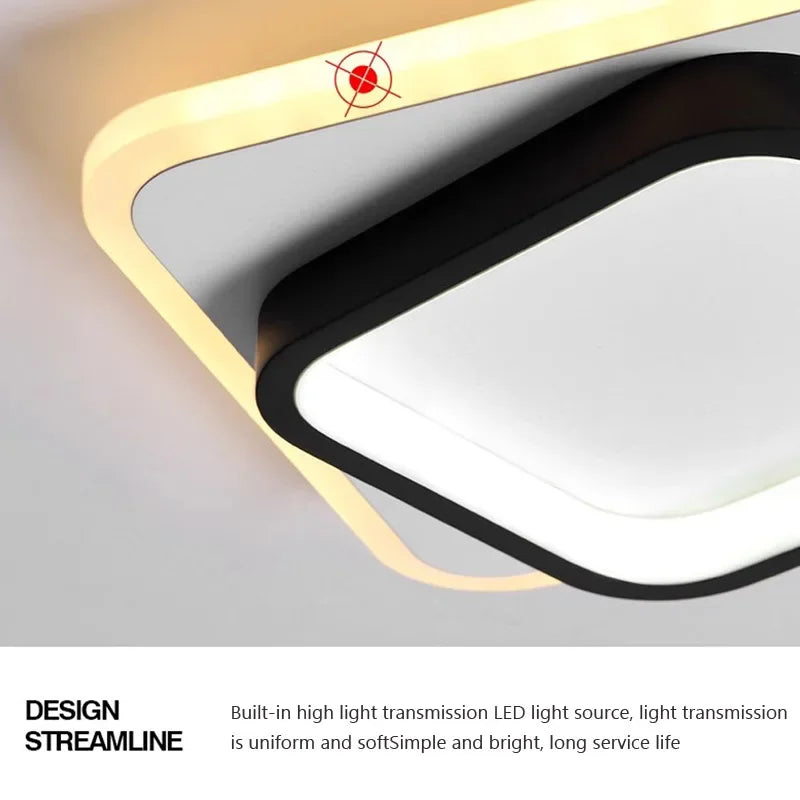 Modern LED Surface Mount Ceiling Light - Versatile Lighting Fixture for Cloakroom, Bedroom, Hallway, and Living Room