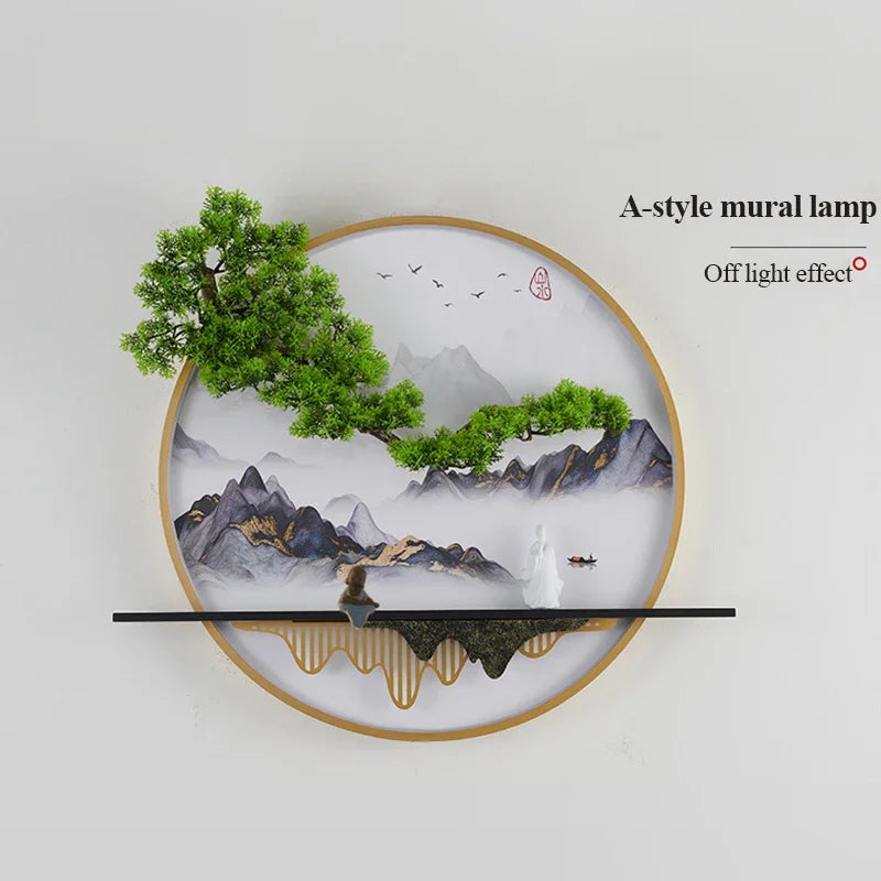 Dlight Decor Chinese Landscape LED Wall Glow