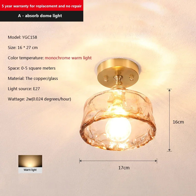Nordic Creative Cup Ceiling Light for Dining Room Bedroom Hallway Entrance Balcony Kitchen Ceiling Lamp Modern Home Decor