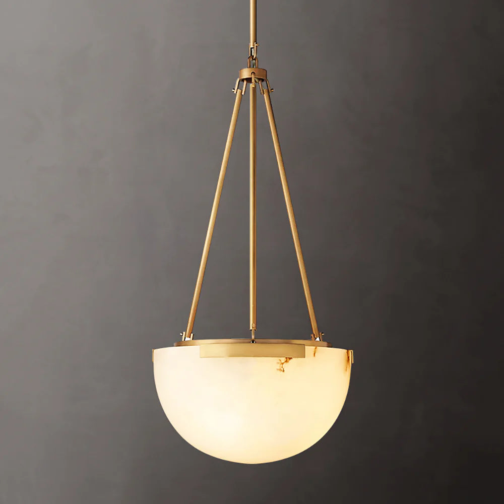 Semicircular Istar Alabaster Chandelier