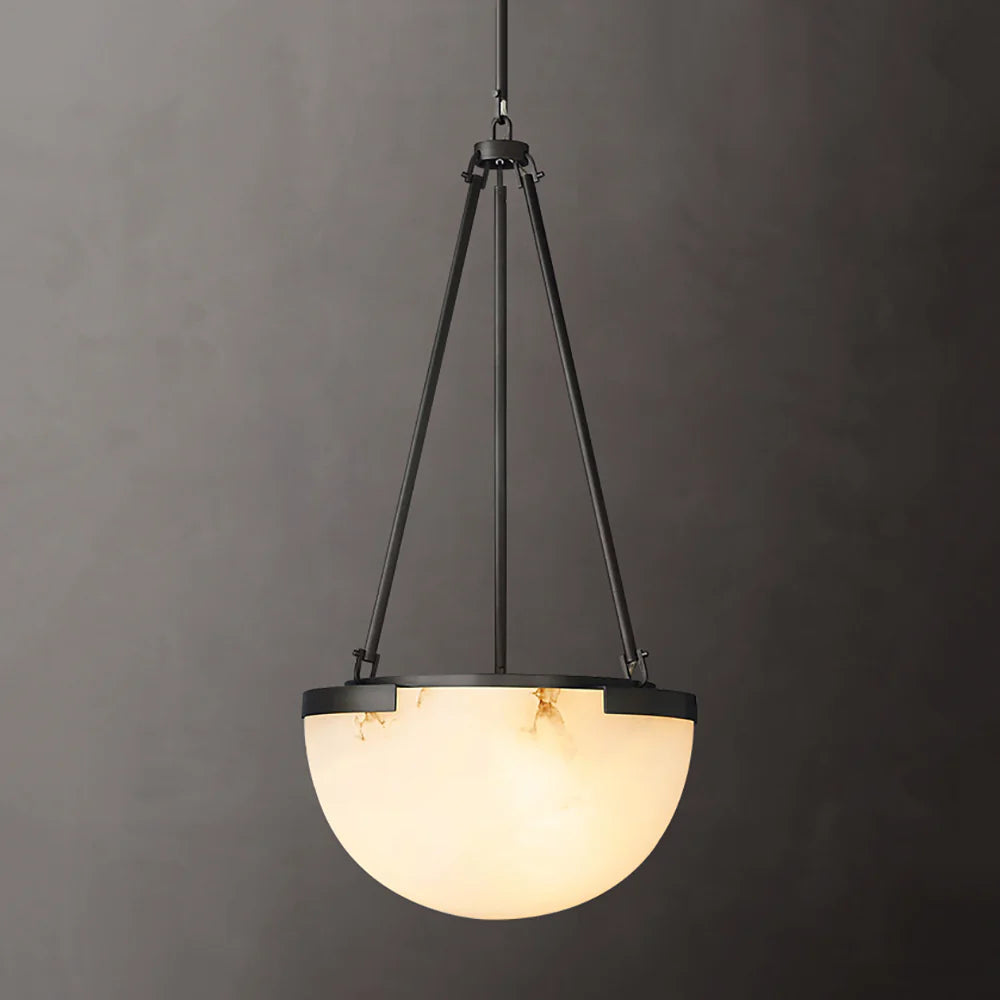 Semicircular Istar Alabaster Chandelier