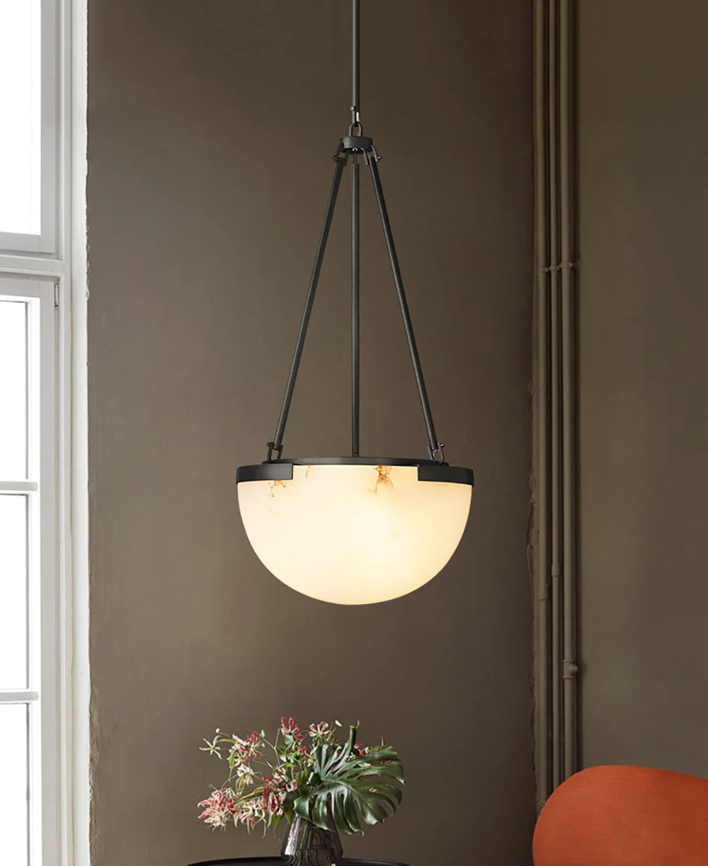 Semicircular Istar Alabaster Chandelier