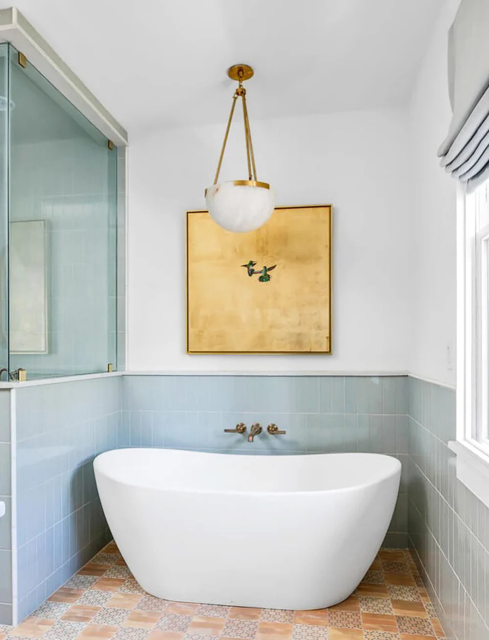 Semicircular Istar Alabaster Chandelier