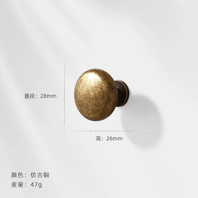Antique Bronze Wardrobe Door Handles – Zinc Alloy Cabinet Pulls and Drawer Knobs