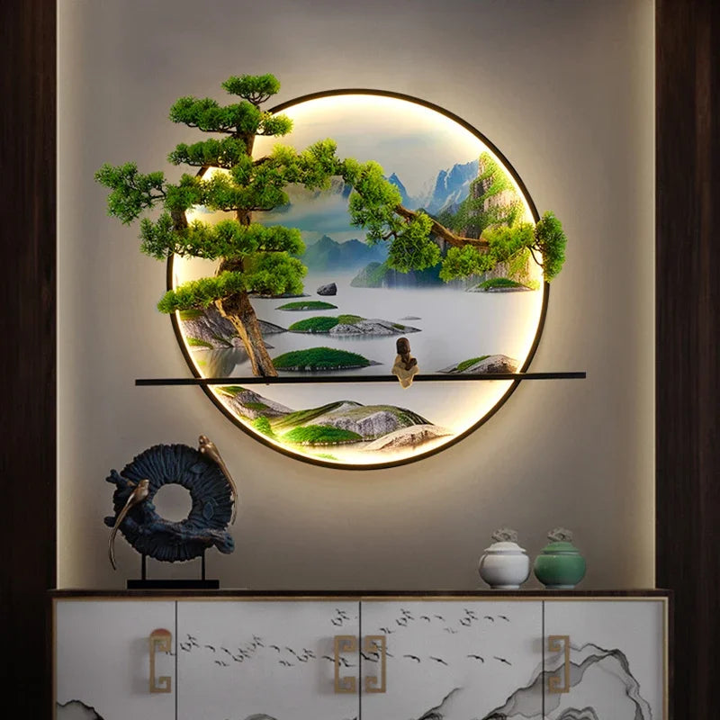 Dlight Decor Chinese Landscape LED Wall Glow