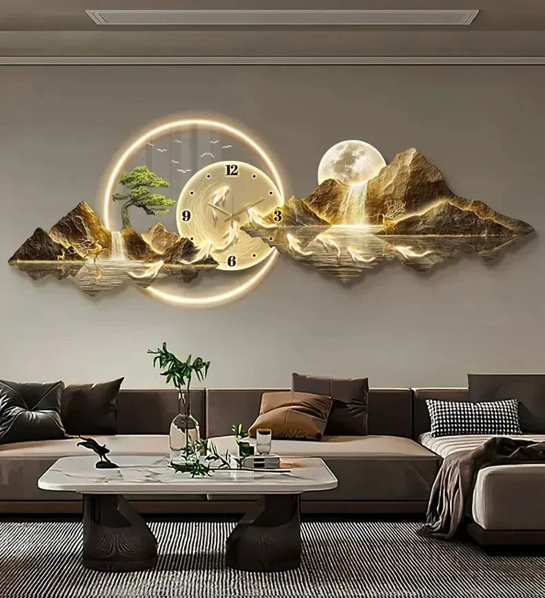 Dlight Decor Silent LED Wall Clock in Nordic Style