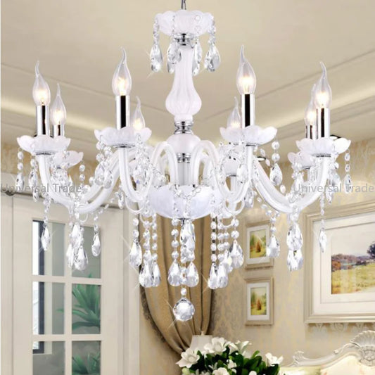 Modern LED Crystal Chandelier - Illuminate Your Home with Elegance