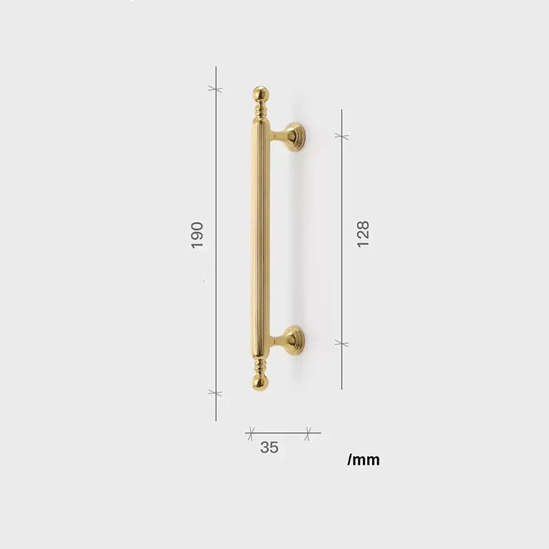 Polished Gold Brass Furniture Handles – Chrome Cabinet Pulls and French Wardrobe Drawer Knobs