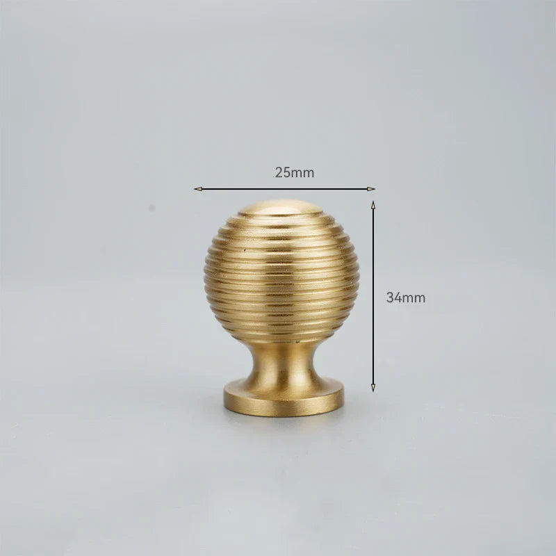 Brushed Gold Brass Cabinet Handles – Modern Knobs and Bar Pulls (50mm-280mm)