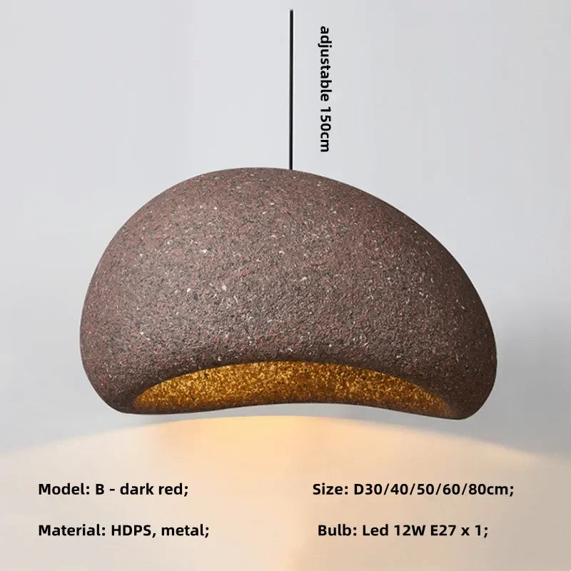 Nordic Minimalist Wabi-Sabi E27 LED Chandelier - Elevate Your Dining, Living, and Bedroom Spaces with Serene Elegance