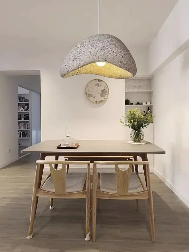 Nordic Minimalist Wabi-Sabi E27 LED Chandelier - Elevate Your Dining, Living, and Bedroom Spaces with Serene Elegance