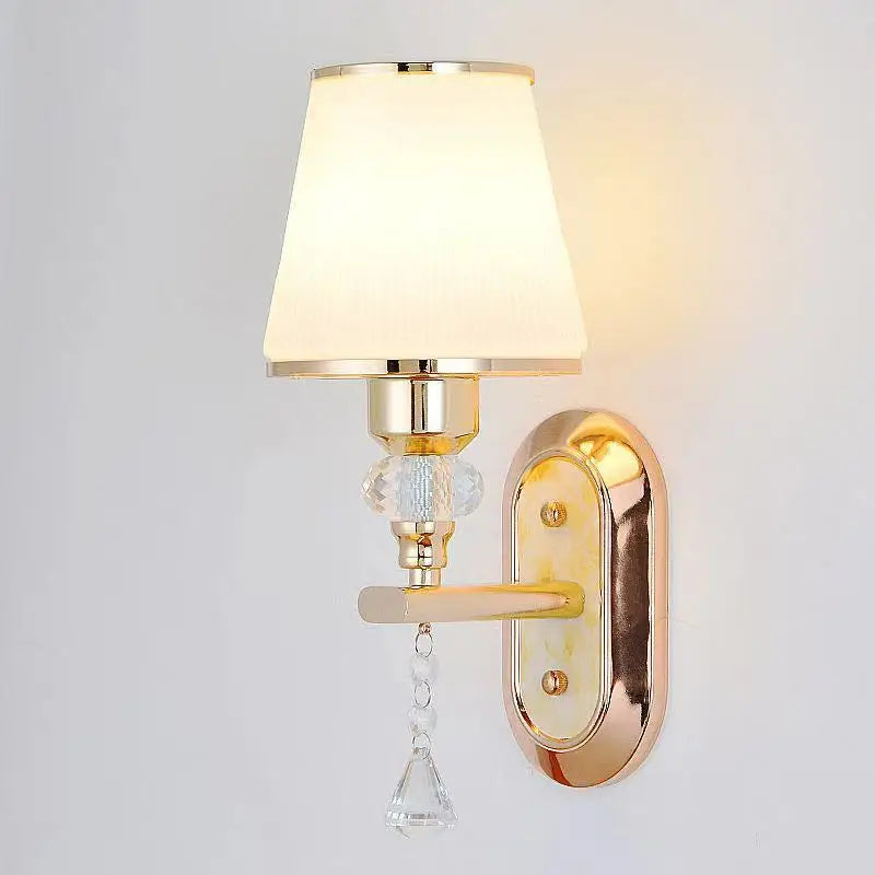 Modern LED Wall Lamp with Glass Lampshade - Stylish Wall Sconces for Hotel, Bedroom, Living Room, Stairs, and Home Decoration