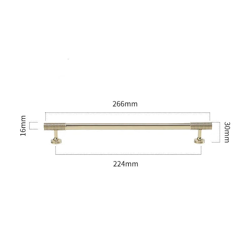 Gold, Chrome, Polished Gold Spiral Deco Furniture Handles – Modern Kitchen Cabinet and Wardrobe Pulls