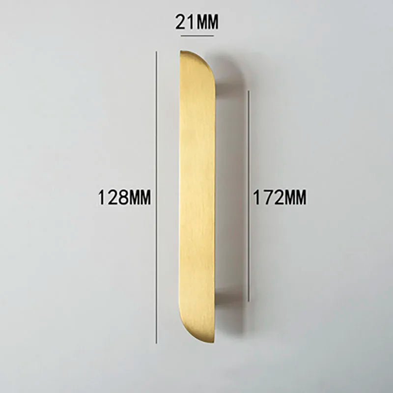 Modern Simple Wardrobe Handles – Brass Cabinet Knobs and Drawer Pulls for Furniture