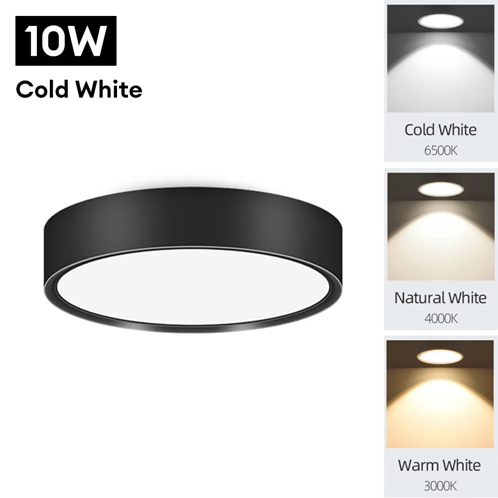 90-250V LED Ceiling Light - Choose from 5W or 10W - Surface Mounted Downlight for Stylish Indoor Illumination