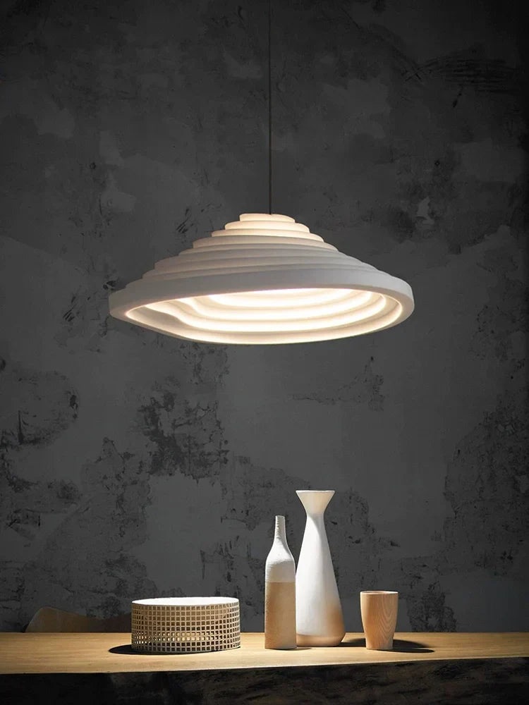 Minimalist Nordic Wabi-Sabi LED Ceiling Chandelier - Perfect for Living Rooms, Dining Rooms, Bedrooms, and Attic Home Decor