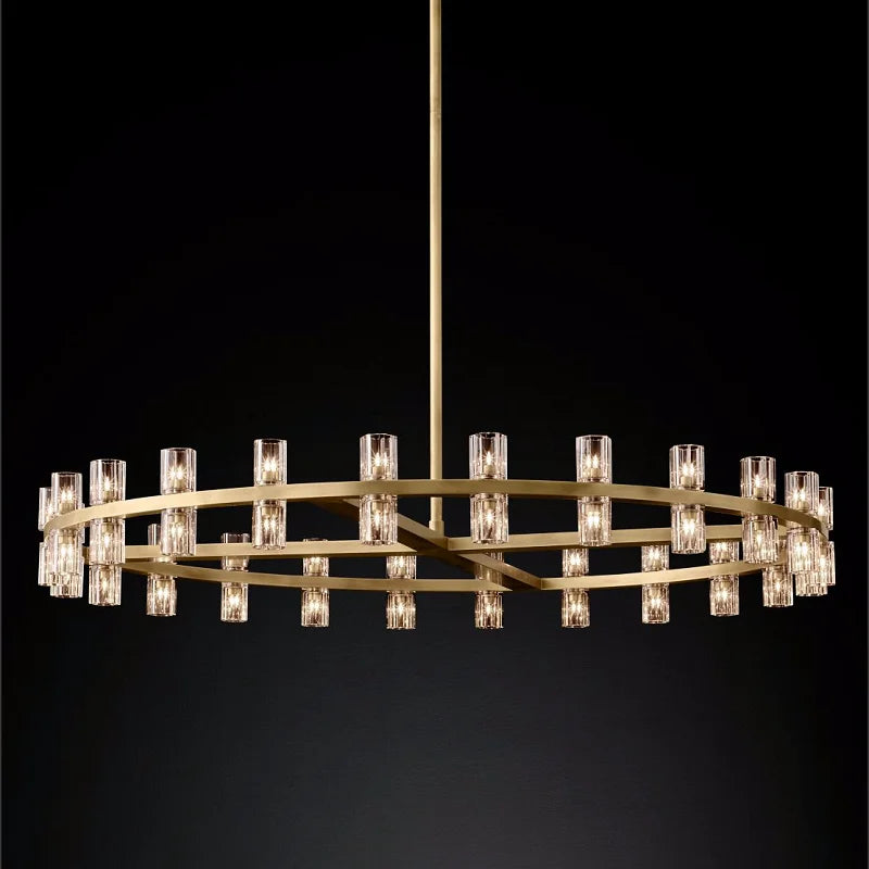 Luxurious Crystal Chandelier - Modern Elegance for Villa Duplexes, Living Rooms, and Home Decor