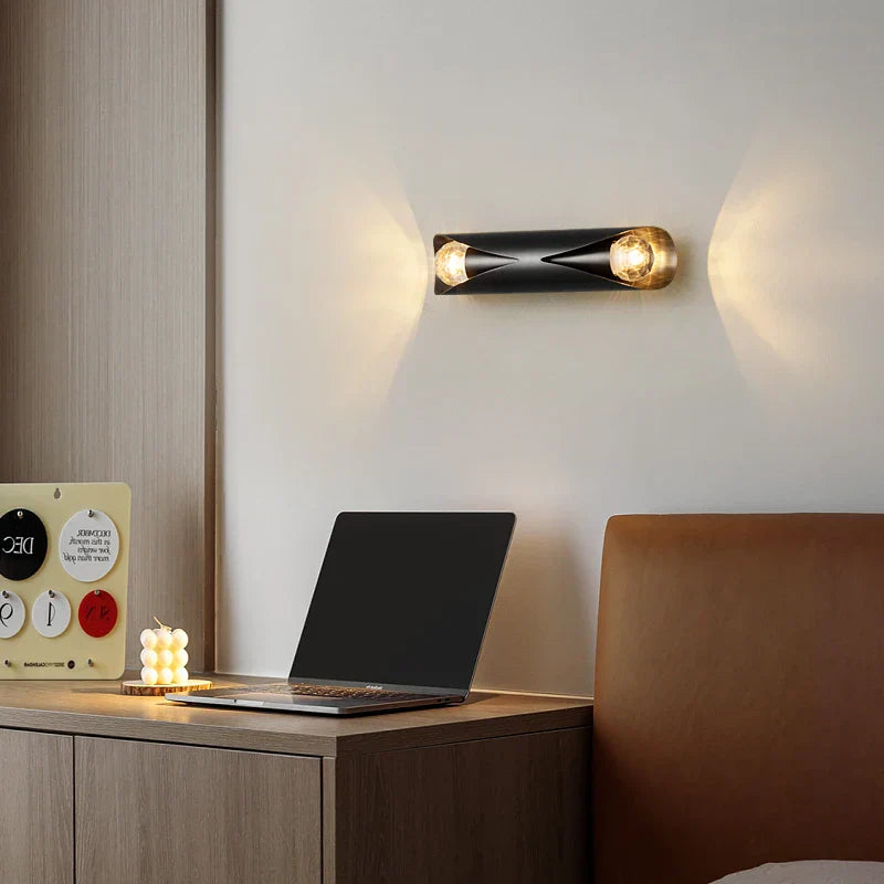 Devin's Modern Brass Crystal Simple Wall Lamp - Elegance for Your Living Spaces