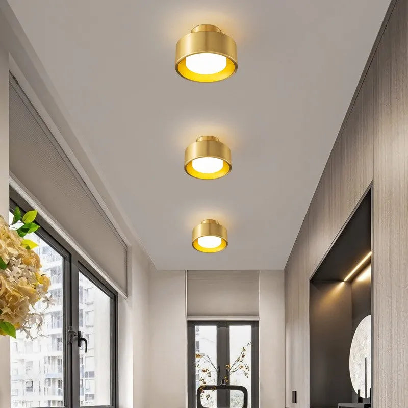 Modern Round Flush Mounted LED Ceiling Lamp - Minimalist Lighting for Bedroom, Bathroom, and Kitchen